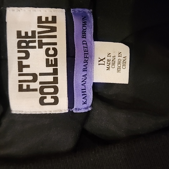 Future Collective with Kahlana Barfield Brown Women's Bomber Jacket Sz Xl - Picture 5 of 6